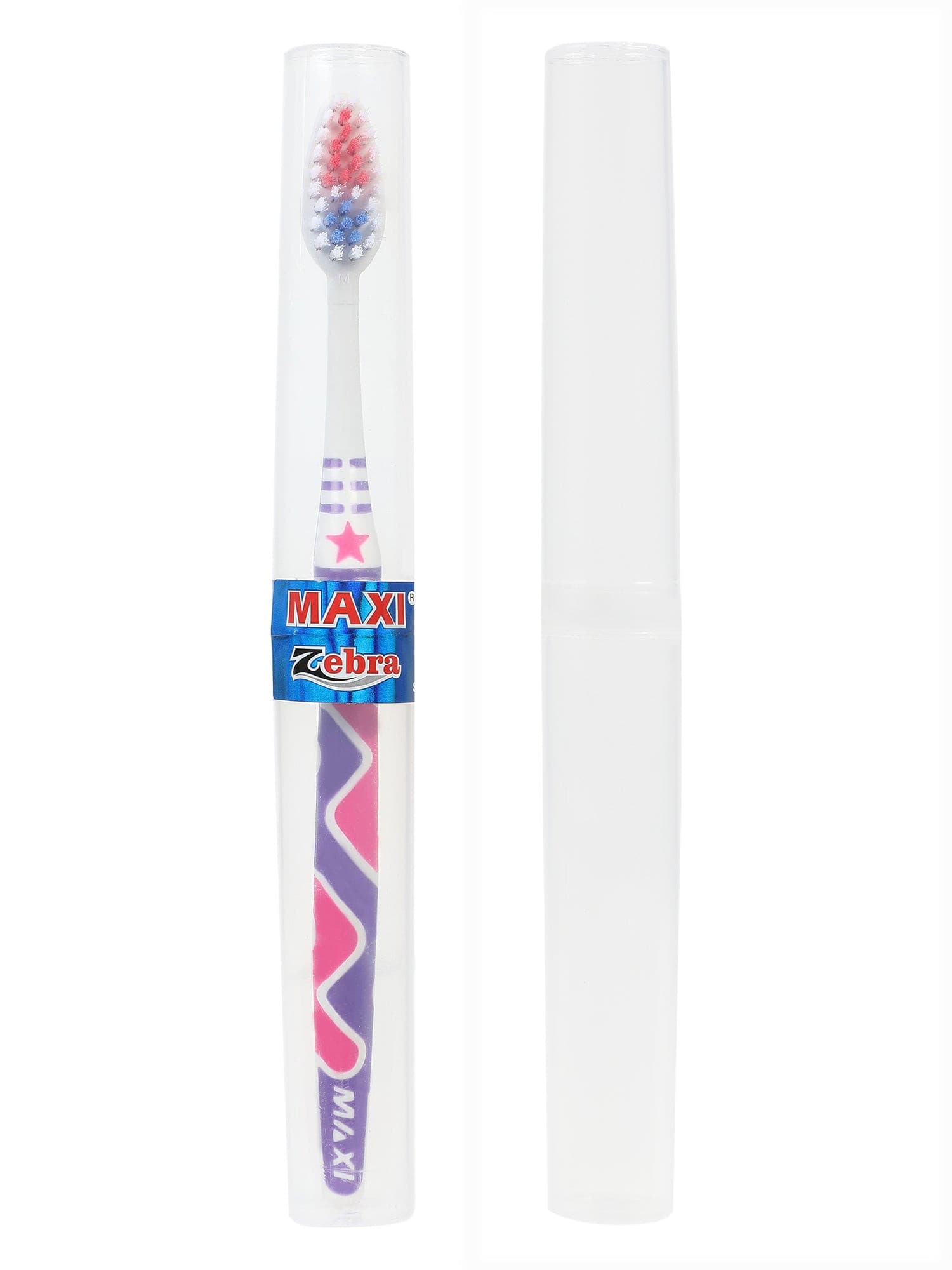 MAXI Zebra Toothbrush Travel Pack.