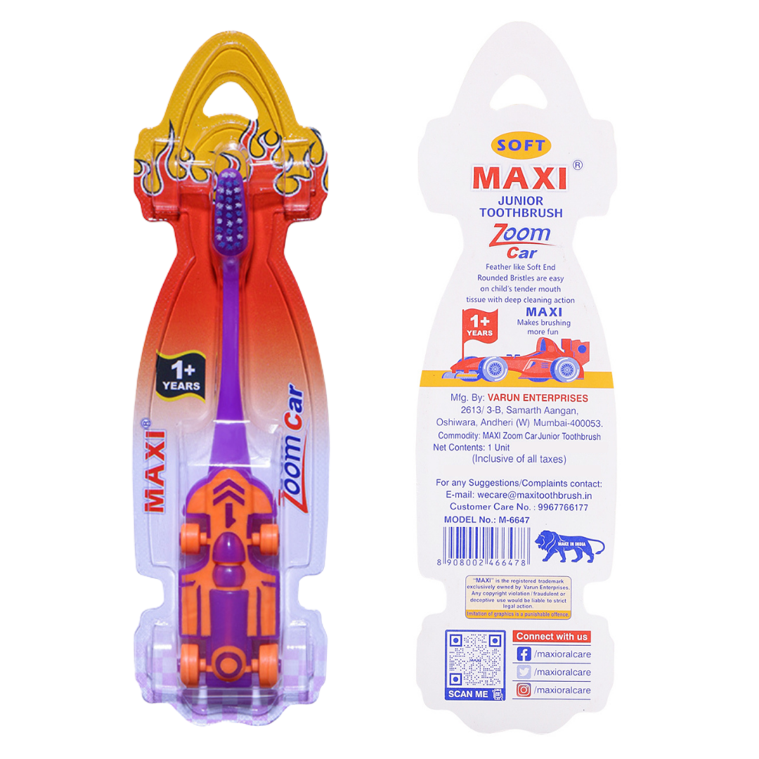 MAXI Zoom Car Junior Toothbrush